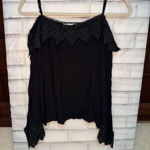 Black long sleeve blouse